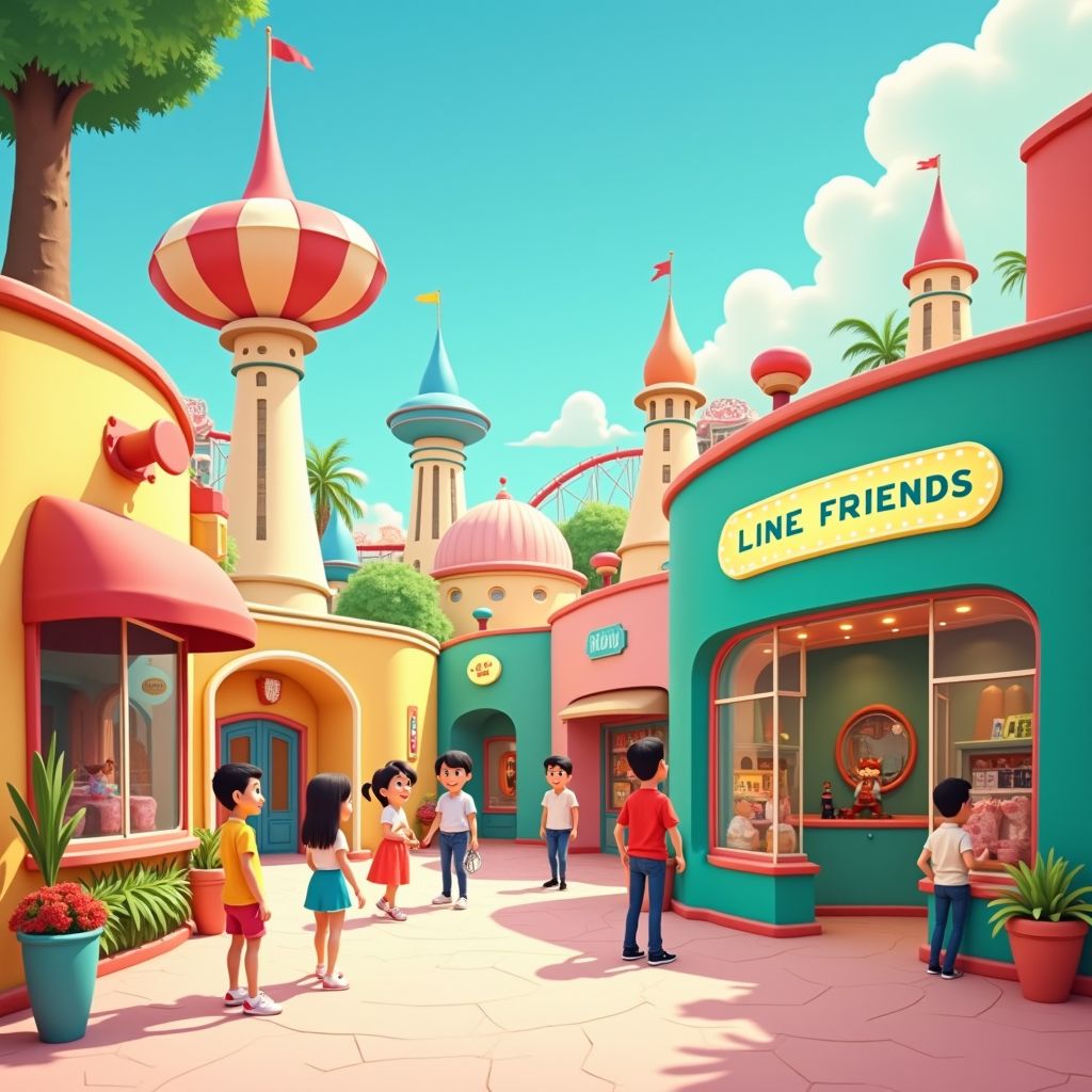 LINE FRIENDS Claims CityWalk: What the Hollywood Square Means for Park-Adjacent Retail