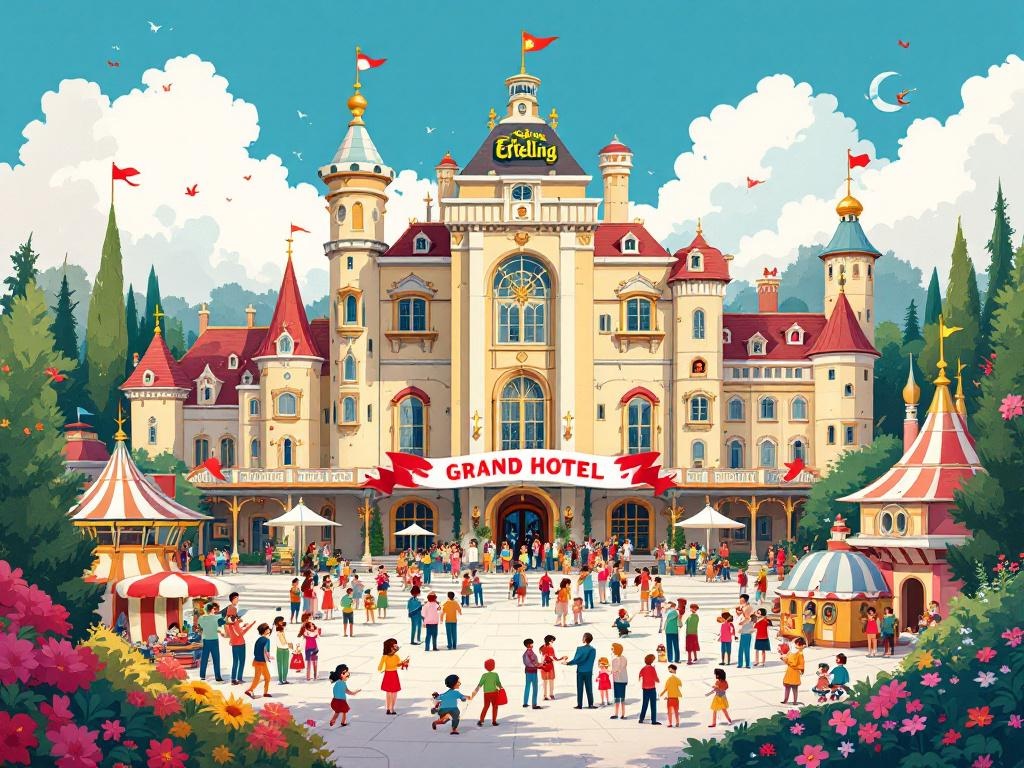 Efteling's Grand Hotel: A World Record Ribbon Reveals Magical Hospitality