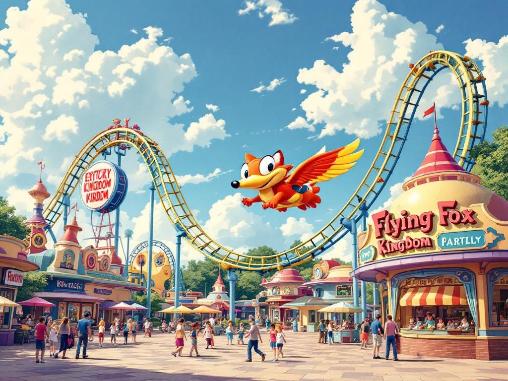 Flying Fox: Kentucky Kingdom’s compact family suspended coaster lands in 2026